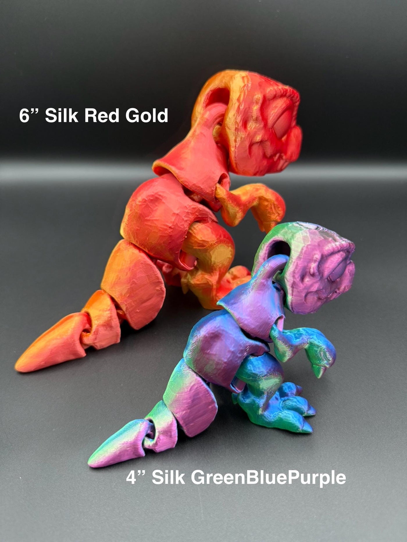 3D Printed Articulated T-Rex: Miniature Dinosaur Toy for Collectors, Kids & Home Decor, Toddler Romm Decor, Bookshelf Decor Sensory Toy Gift