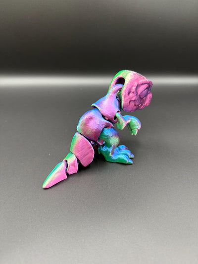 3D Printed Articulated T-Rex: Miniature Dinosaur Toy for Collectors, Kids & Home Decor, Toddler Romm Decor, Bookshelf Decor Sensory Toy Gift