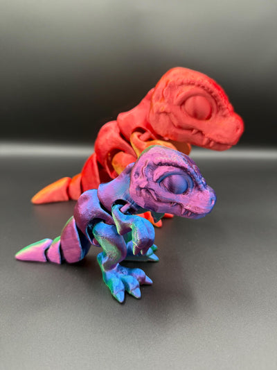 3D Printed Articulated T-Rex: Miniature Dinosaur Toy for Collectors, Kids & Home Decor, Toddler Romm Decor, Bookshelf Decor Sensory Toy Gift