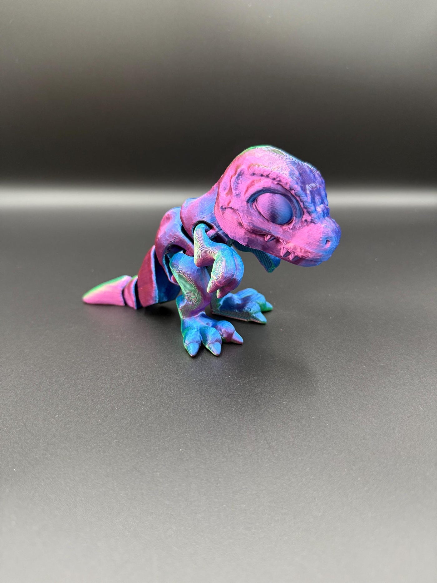 3D Printed Articulated T-Rex: Miniature Dinosaur Toy for Collectors, Kids & Home Decor, Toddler Romm Decor, Bookshelf Decor Sensory Toy Gift