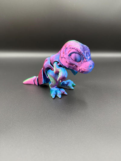3D Printed Articulated T-Rex: Miniature Dinosaur Toy for Collectors, Kids & Home Decor, Toddler Romm Decor, Bookshelf Decor Sensory Toy Gift