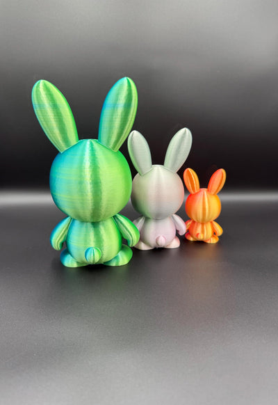 3D Printed Skull Bunny Figurine – Gothic Bunny Statue, Creepy Cute Desk Decor, Spooky Halloween Collectible, Unique Gift for Rabbit Lovers