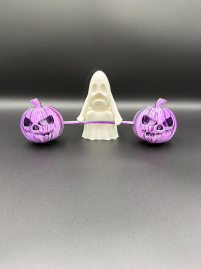 3D Printed Deadlift Ghost Figurine Funny Gym Ghost Statue, Halloween Desk Decor, Spooky Weightlifting Collectible, Unique Fitness Gift