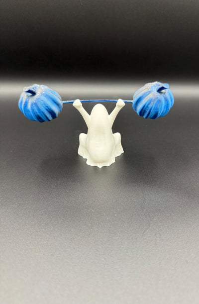 3D Printed Snatch Ghost Figurine – Funny Weightlifting Ghost Statue, Halloween Desk Decor, Spooky Gym Collectible, Unique Fitness Gift Idea