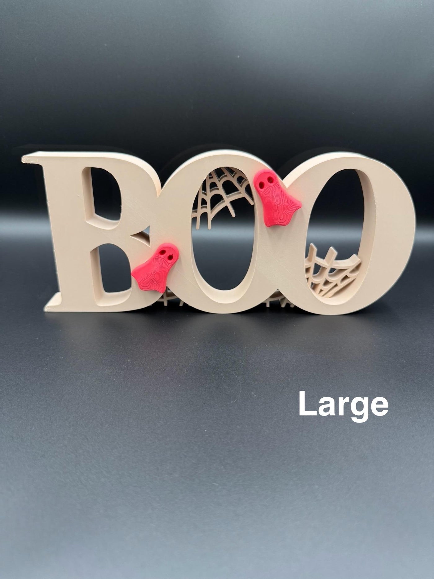 3D Printed Halloween Boo Sign: Spooky Party Table Decor, Halloween Decoration