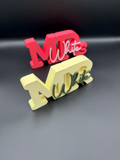 Personalized Teacher Name Plate: Custom 3D Printed Classroom Decor, Teacher appreciation gift