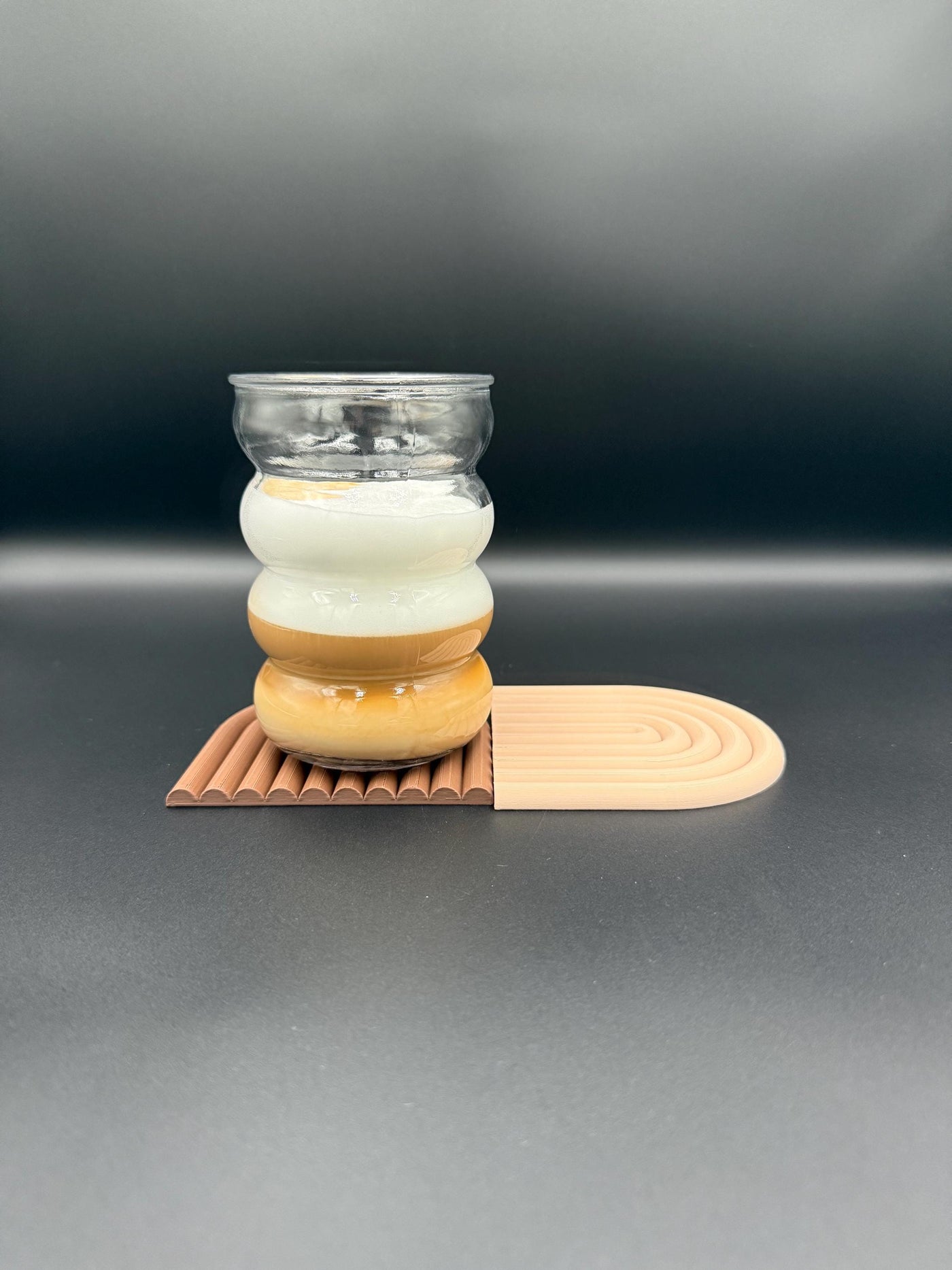 Modern 3D Printed Semicircle Coasters: Minimalist Home Decor