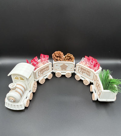 3D Printed Christmas Train – North Pole Express Holiday Decor - Mala Engraving