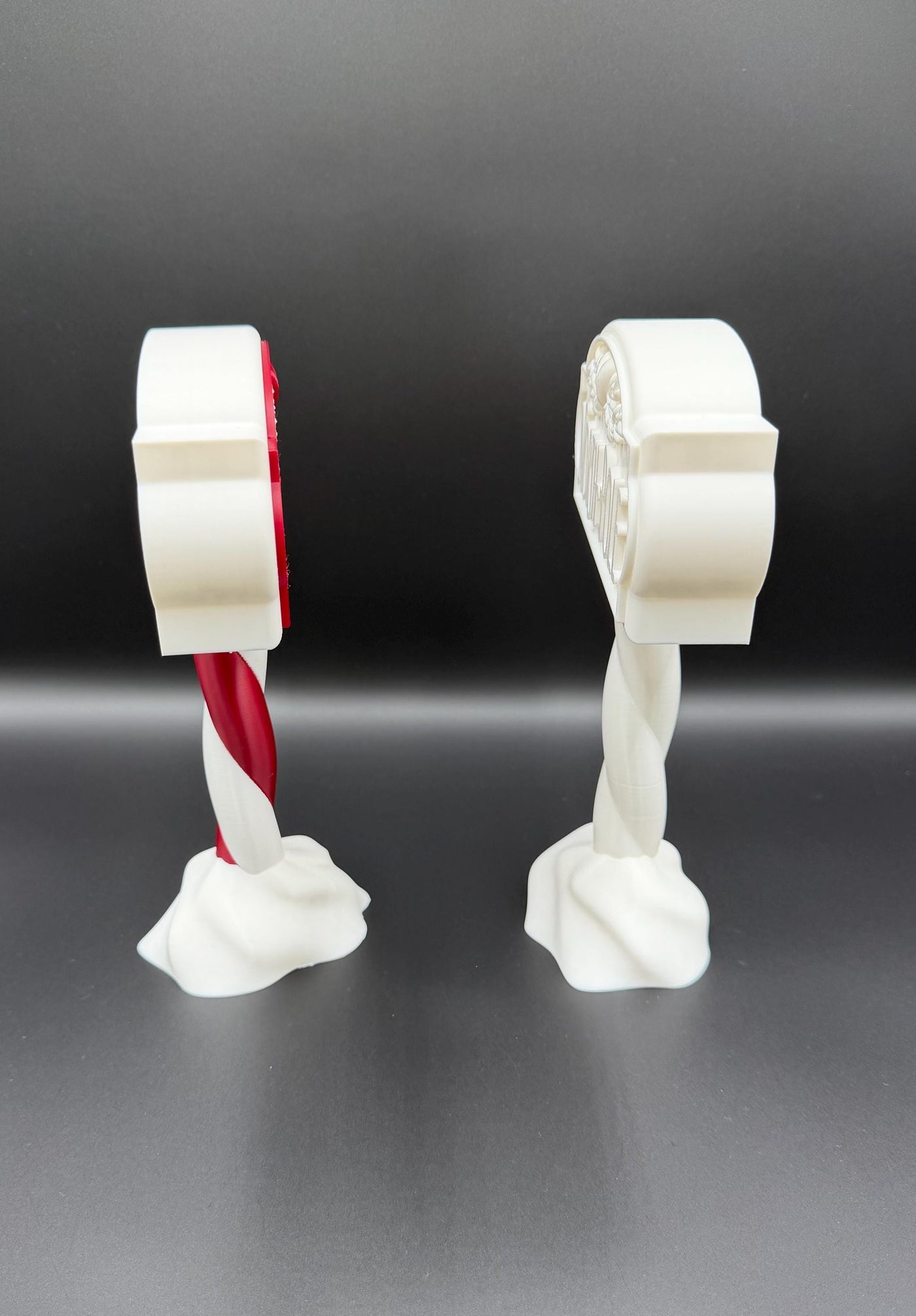 3D Printed North Pole Sign: Holiday Shelf Decor Christmas village accessory