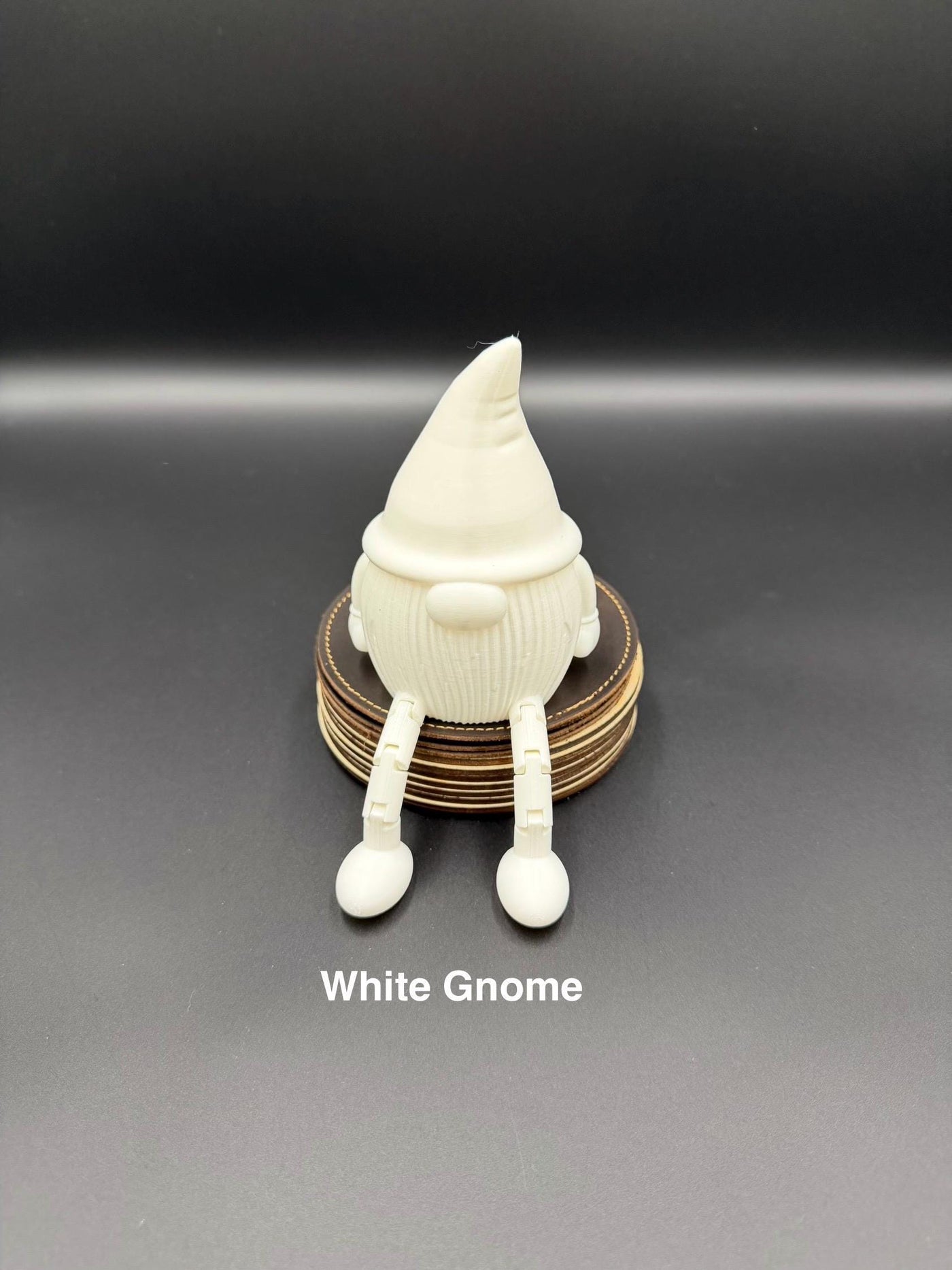 3D Printed Gnome Karlchen with Flexible Legs, Nordic Christmas Decor LED tea light