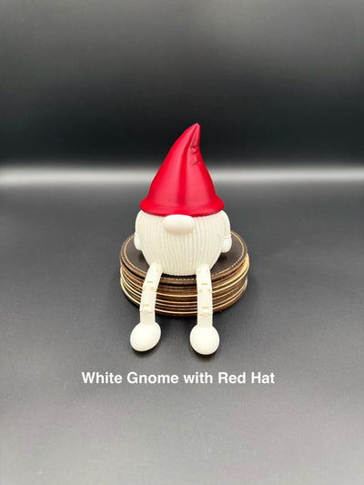 3D Printed Gnome Karlchen with Flexible Legs, Nordic Christmas Decor LED tea light
