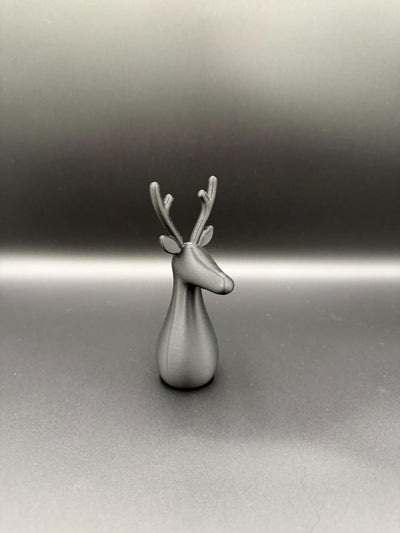 3D Printed Deer Family: Minimalist Nordic Christmas Decor Reindeer figurine