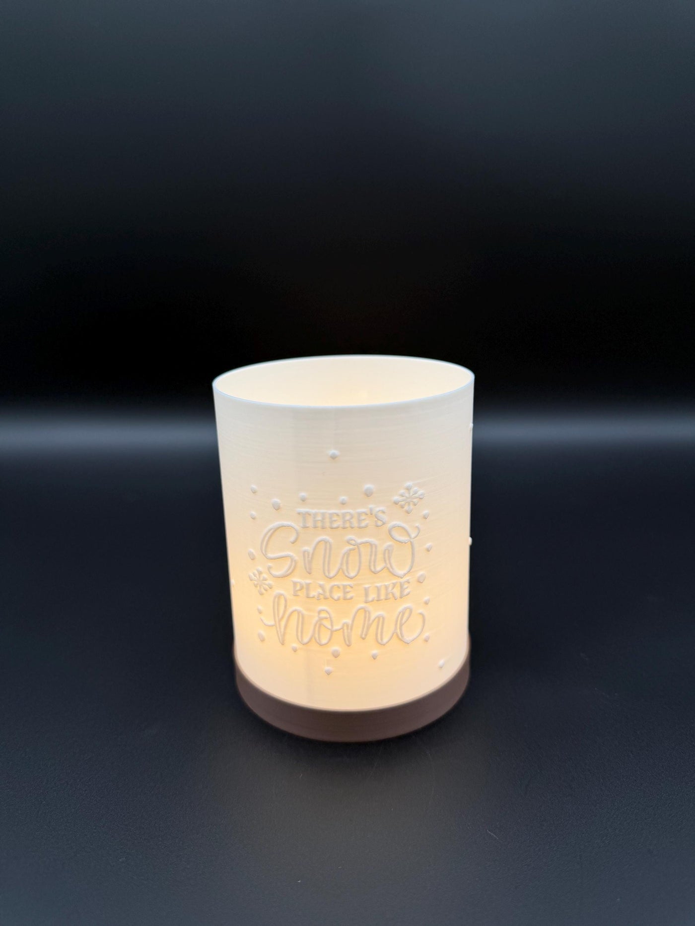 3D Printed Winter Tea Light Holder — Winter Wonderland & There’s Snow Place Like Home