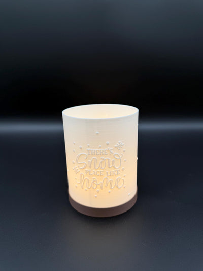 3D Printed Winter Tea Light Holder — Winter Wonderland & There’s Snow Place Like Home