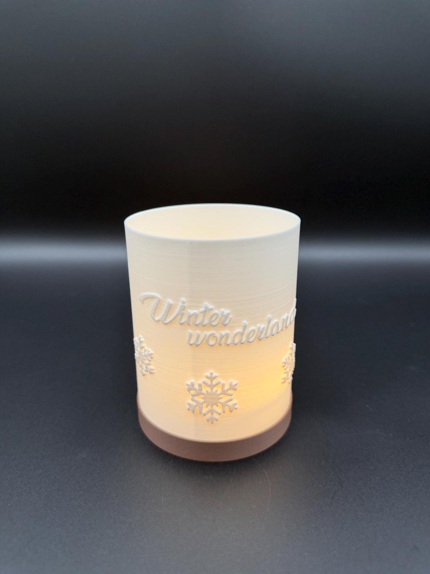 3D Printed Winter Tea Light Holder — Winter Wonderland & There’s Snow Place Like Home