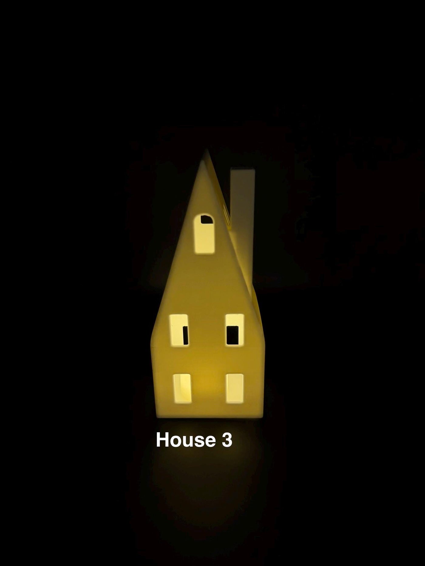 3D Printed Winter Village LED Tea Light Houses: Christmas Mantel Decor Holiday shelf decor