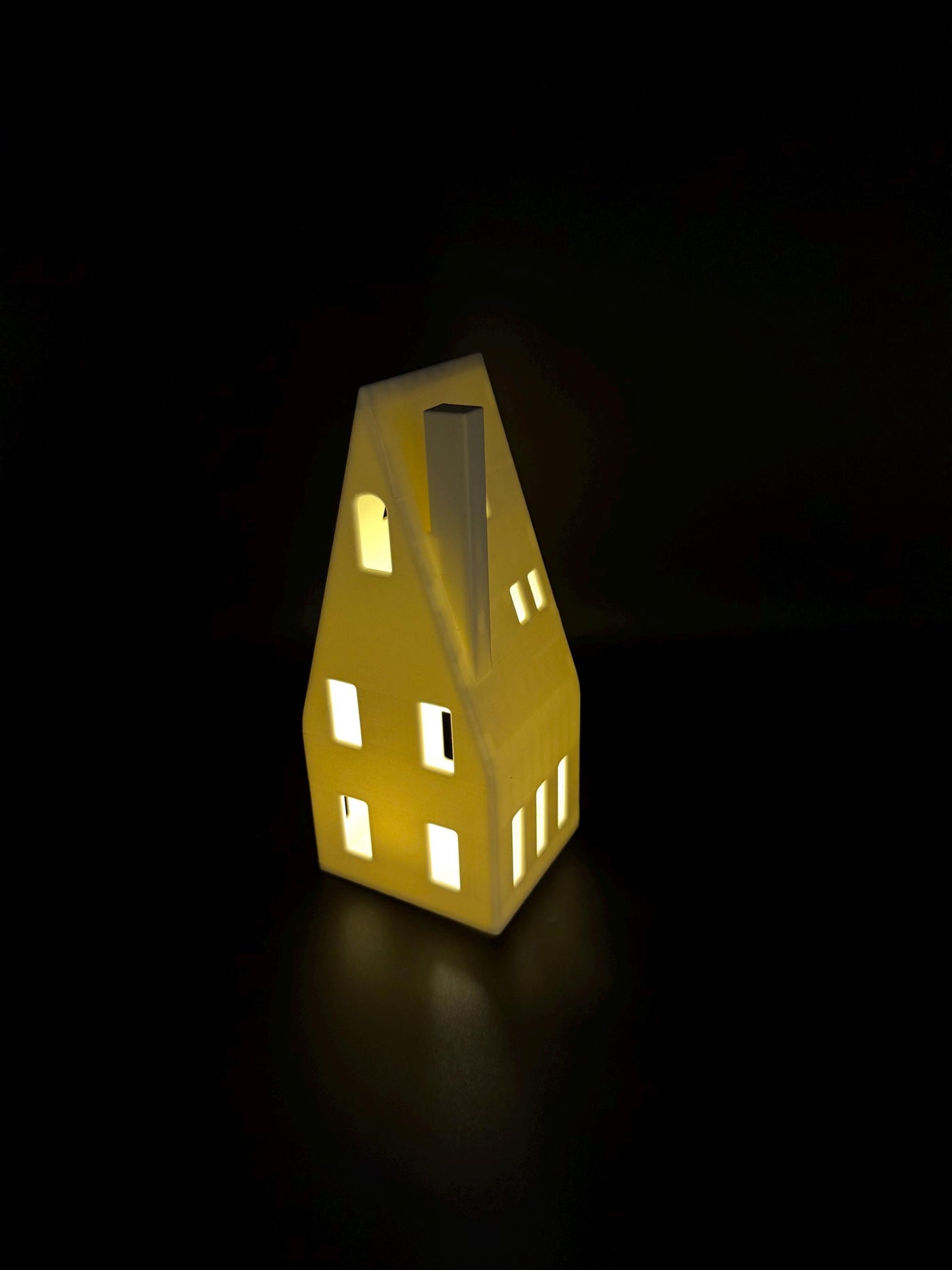 3D Printed Winter Village LED Tea Light Houses: Christmas Mantel Decor Holiday shelf decor