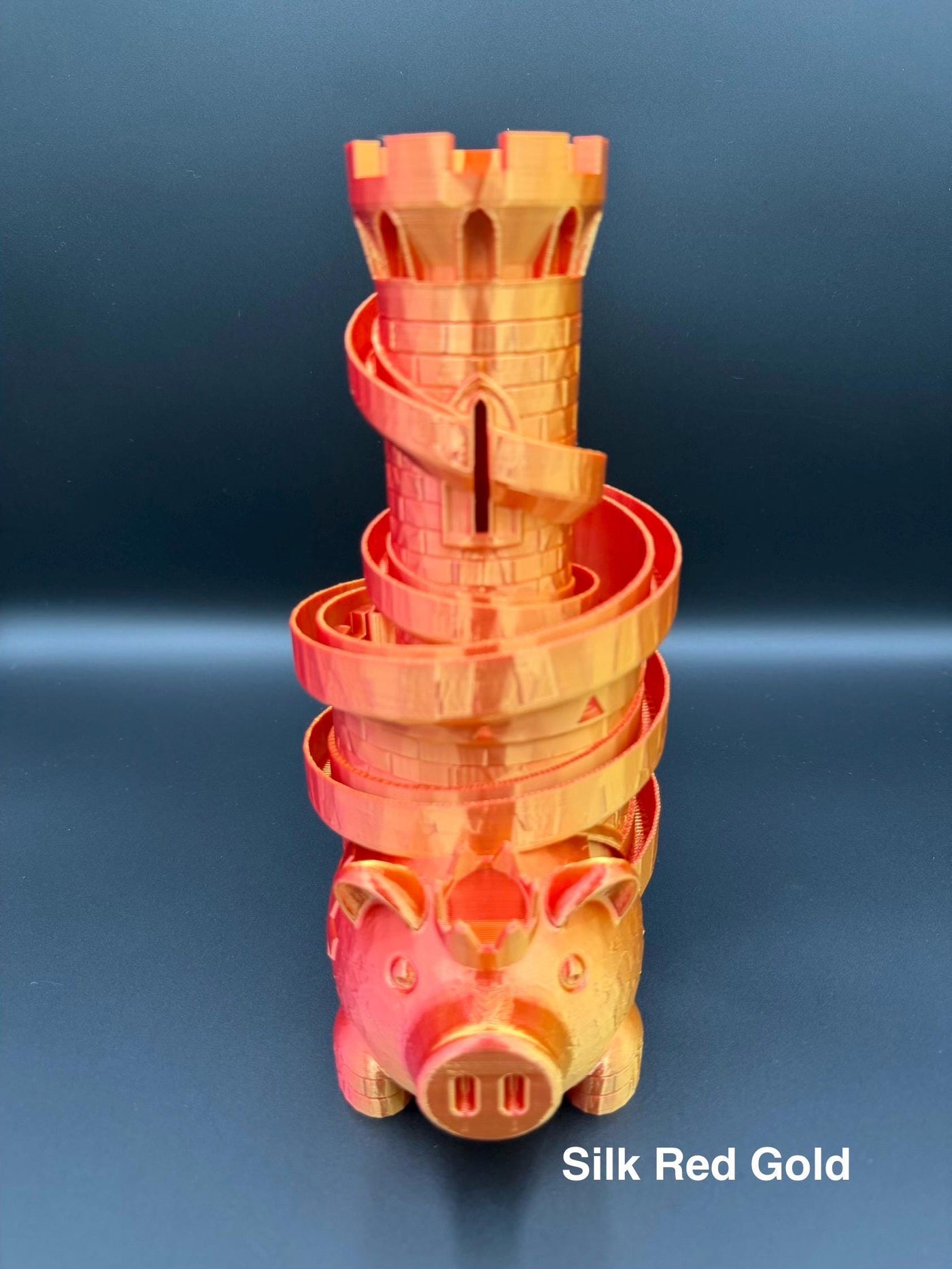 3D Printed Piggy Bank with Multiple Slots & Slide Modern Coin Bank Fun Money Saver Gift Educational Toy for Kids