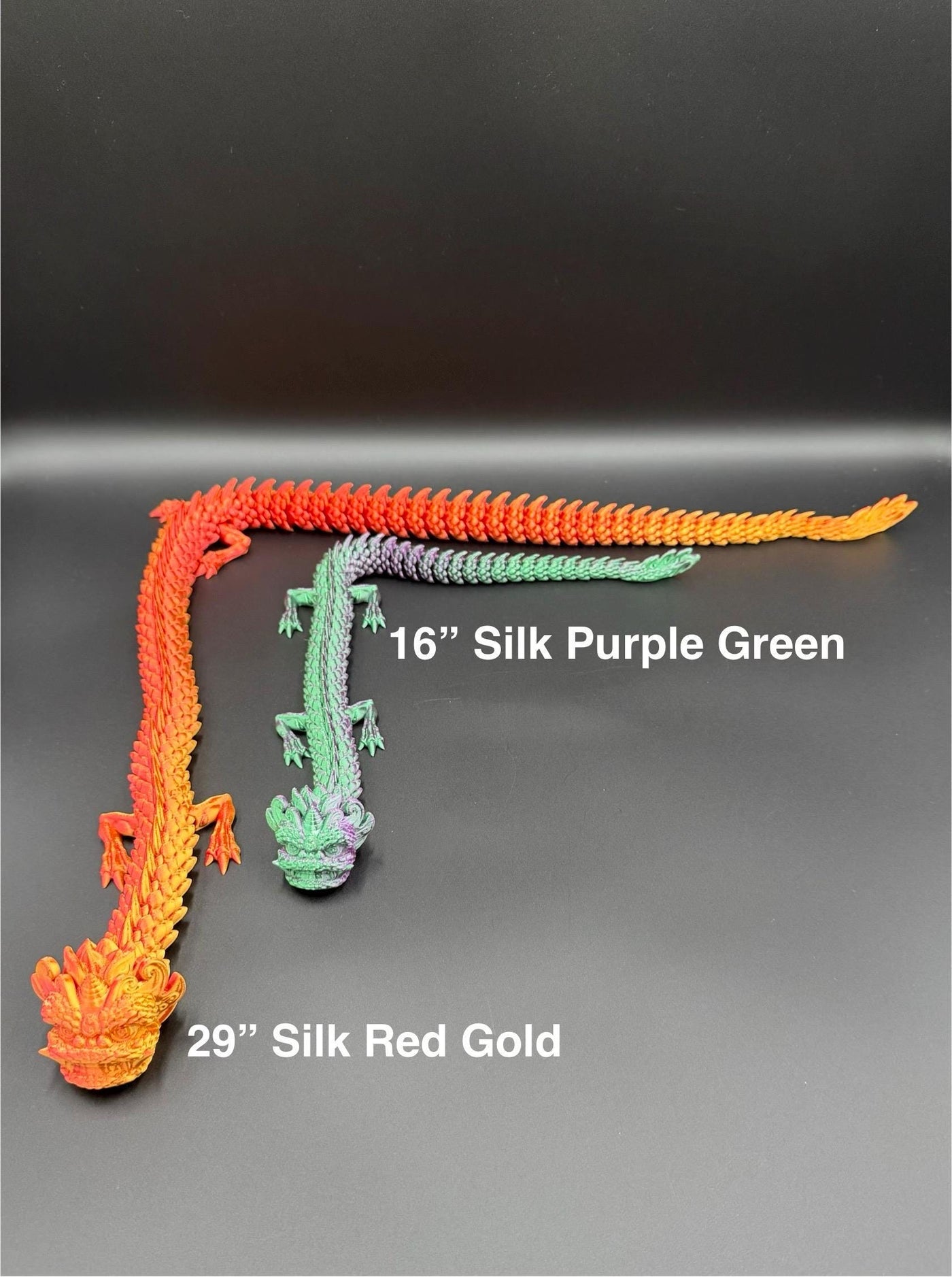 3D Printed Articulated Chinese NEW YEAR Dragon with Egg lunar bookshelf and festival decor