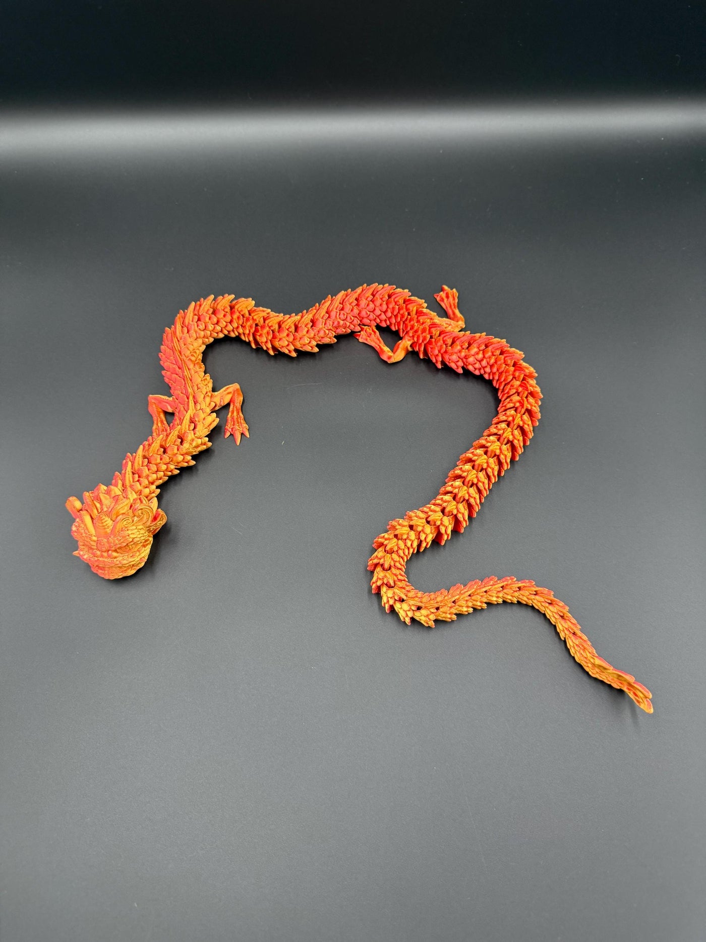 3D Printed Articulated Chinese NEW YEAR Dragon with Egg lunar bookshelf and festival decor
