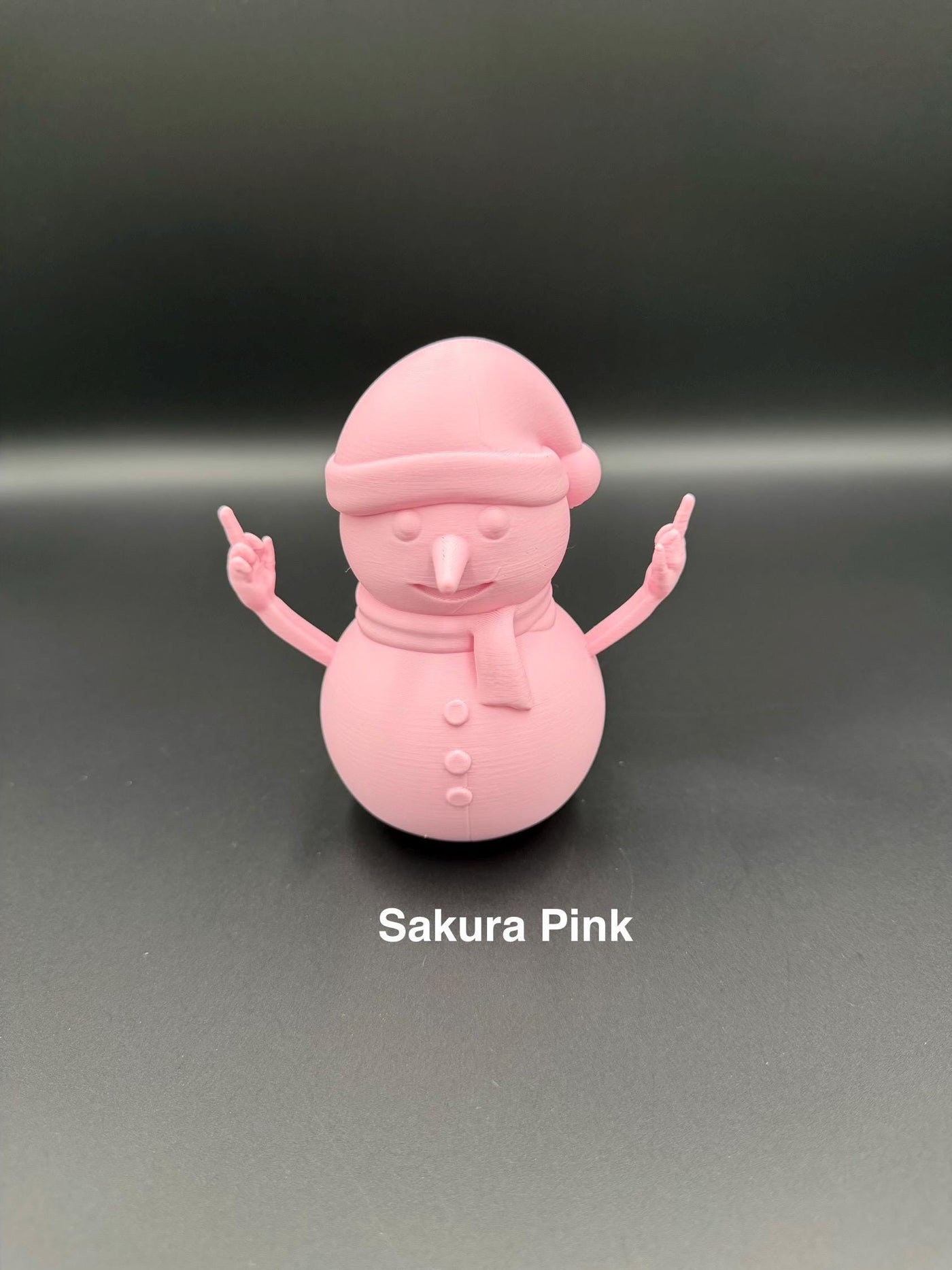 3D Printed Rude Snowman Funny Middle Finger Snowman Offensive Christmas Figurine Naughty Adult Humor Xmas Decoration Desk Gag