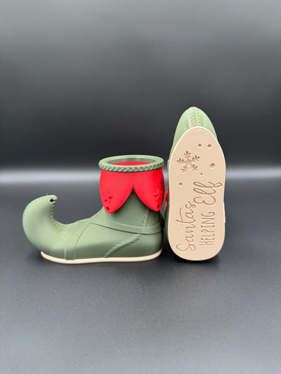 3D Printed Santa’s Helper Elf Shoe House & Elf Shoe Decor Christmas Shelf Display North Pole Village Festive Home Decoration