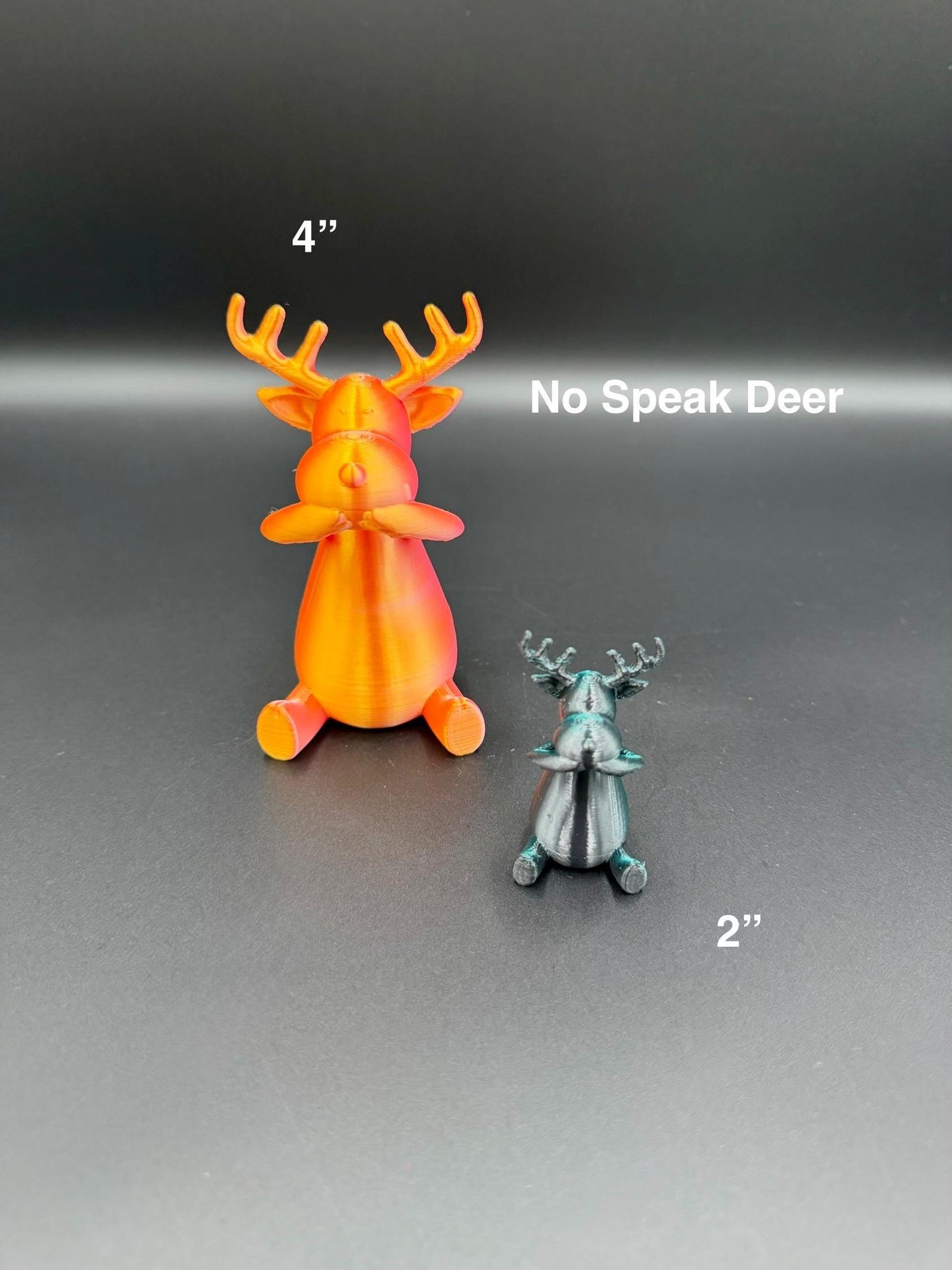 Christmas Reindeer Trio | See No Speak No Hear Figurines | Shelf & Mantel Decor