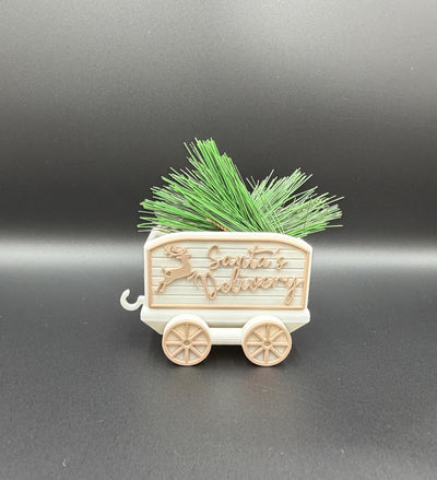 3D Printed Christmas Train – North Pole Express Holiday Decor - Mala Engraving