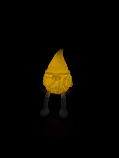 3D Printed Gnome Karlchen with Flexible Legs, Nordic Christmas Decor LED tea light