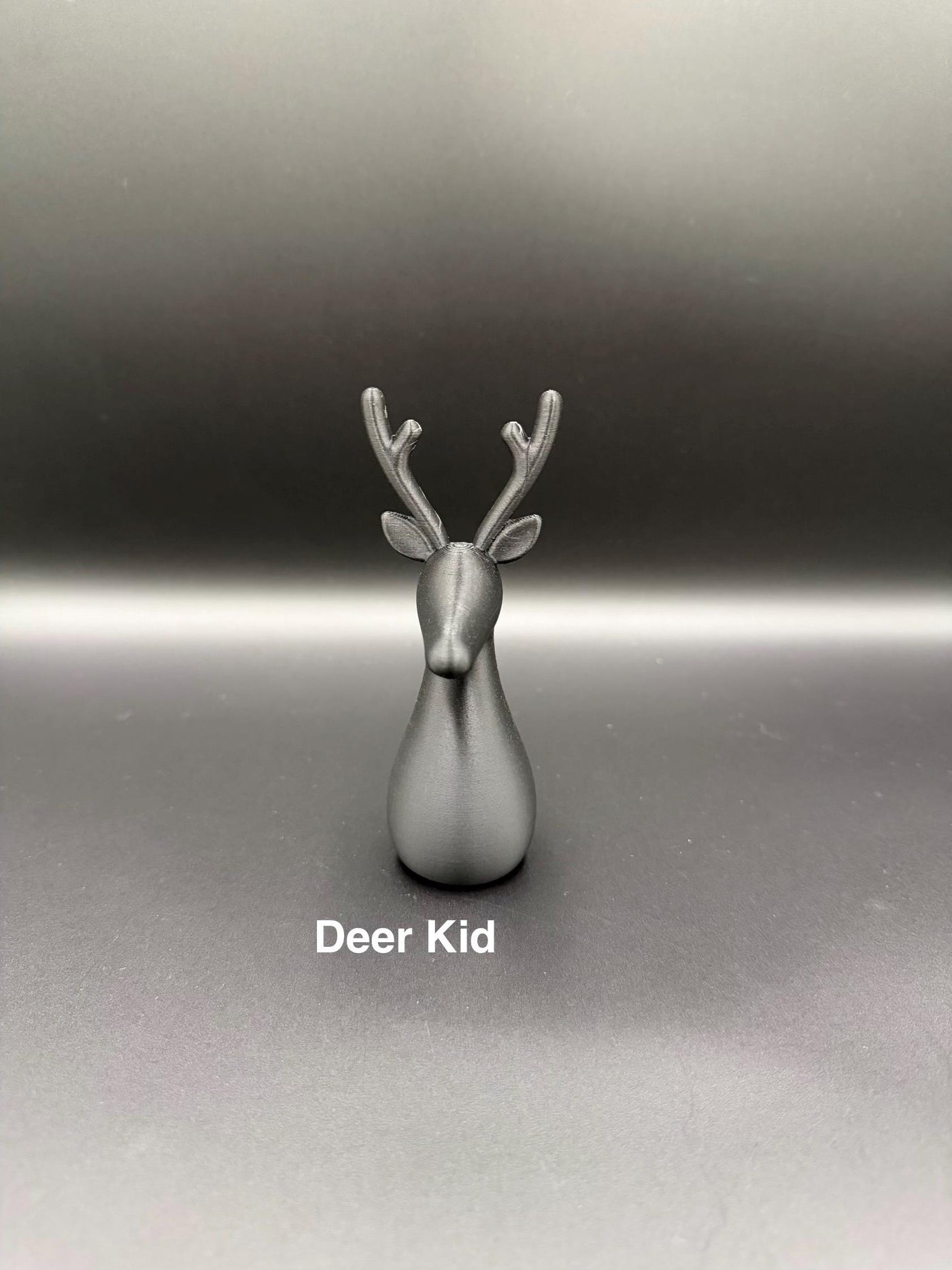 3D Printed Deer Family: Minimalist Nordic Christmas Decor Reindeer figurine