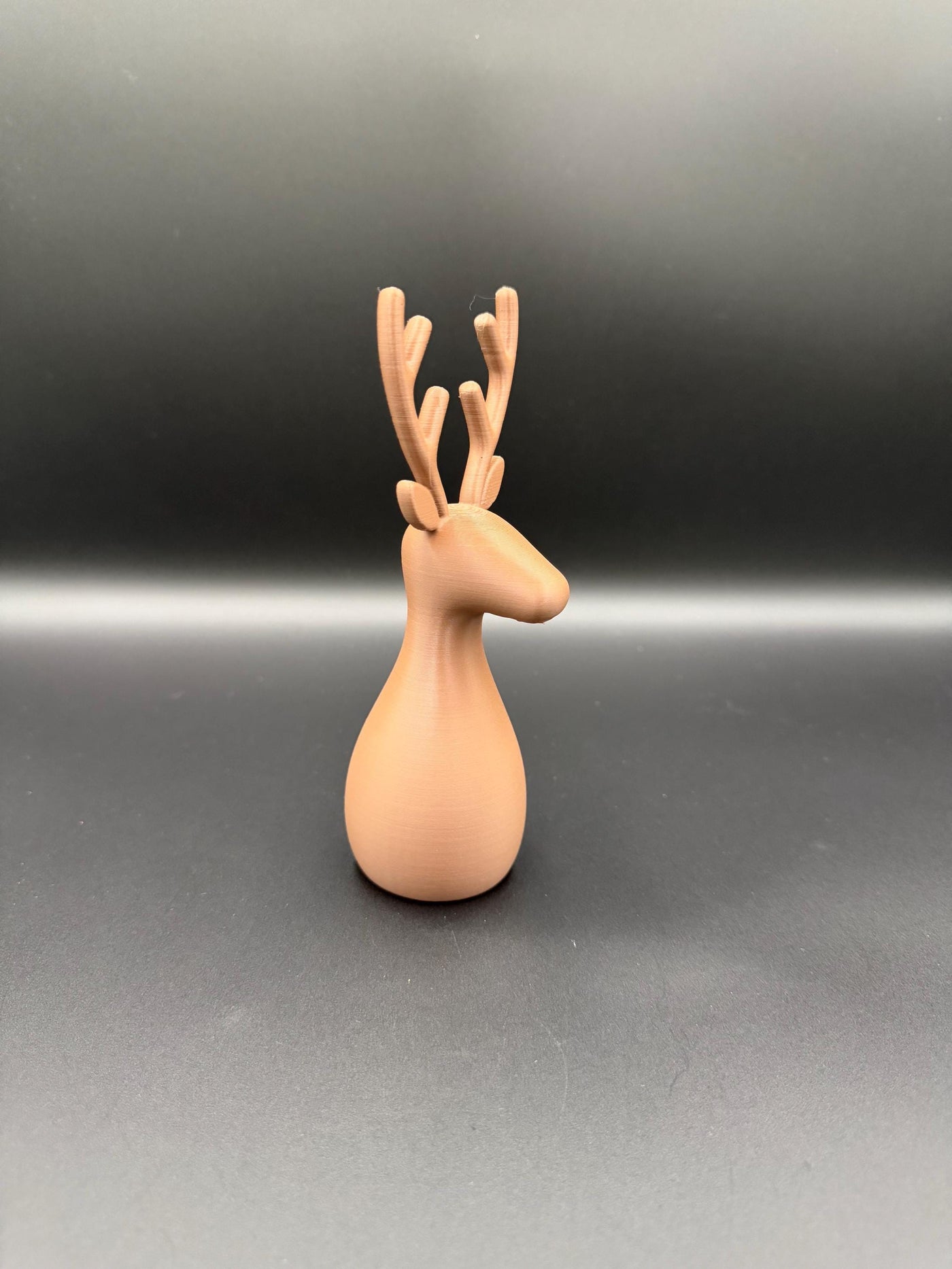 3D Printed Deer Family: Minimalist Nordic Christmas Decor Reindeer figurine
