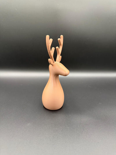 3D Printed Deer Family: Minimalist Nordic Christmas Decor Reindeer figurine