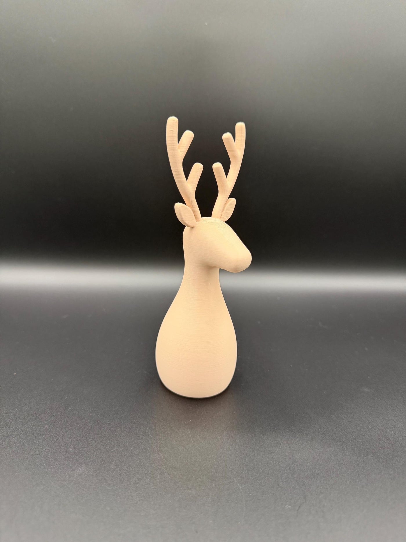 3D Printed Deer Family: Minimalist Nordic Christmas Decor Reindeer figurine