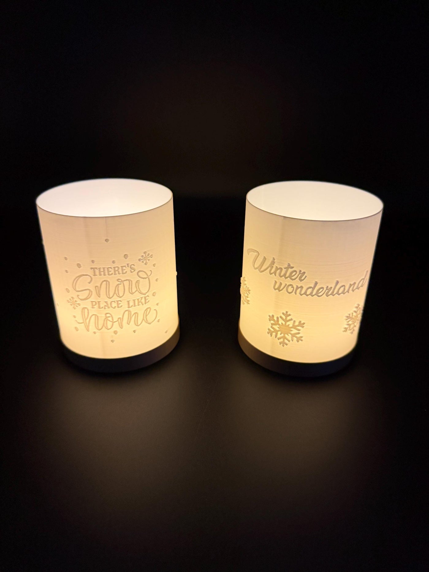 3D Printed Winter Tea Light Holder — Winter Wonderland & There’s Snow Place Like Home