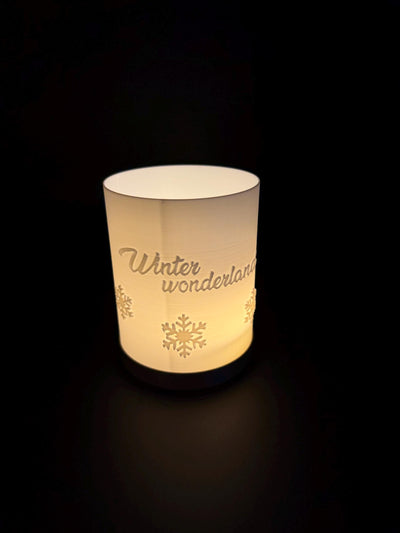 3D Printed Winter Tea Light Holder — Winter Wonderland & There’s Snow Place Like Home