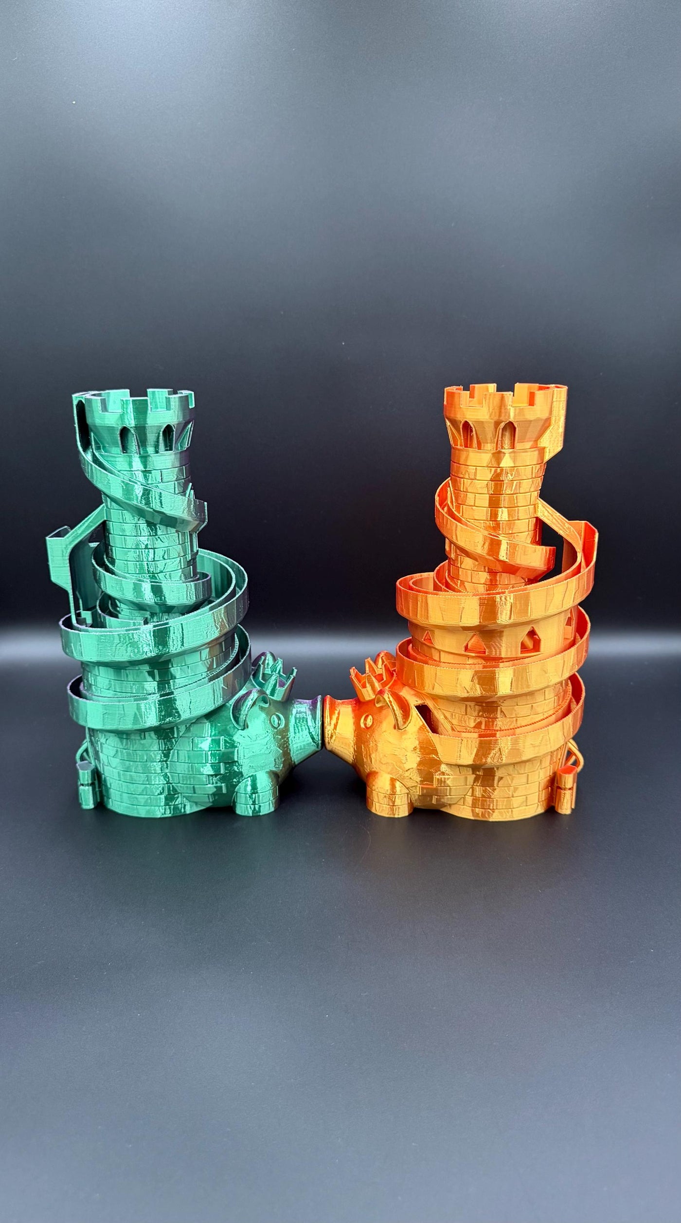 3D Printed Piggy Bank with Multiple Slots & Slide Modern Coin Bank Fun Money Saver Gift Educational Toy for Kids