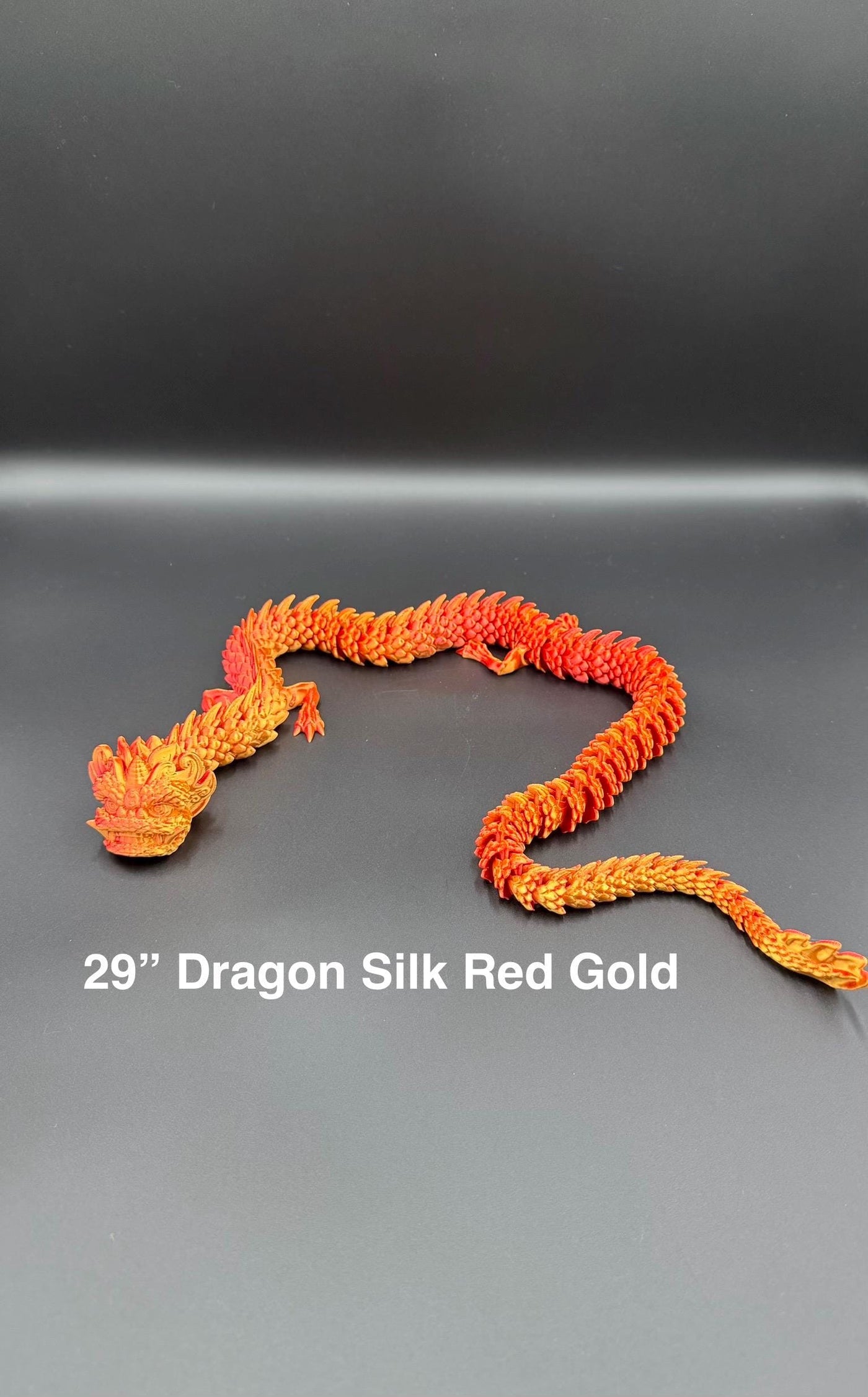 3D Printed Articulated Chinese NEW YEAR Dragon with Egg lunar bookshelf and festival decor