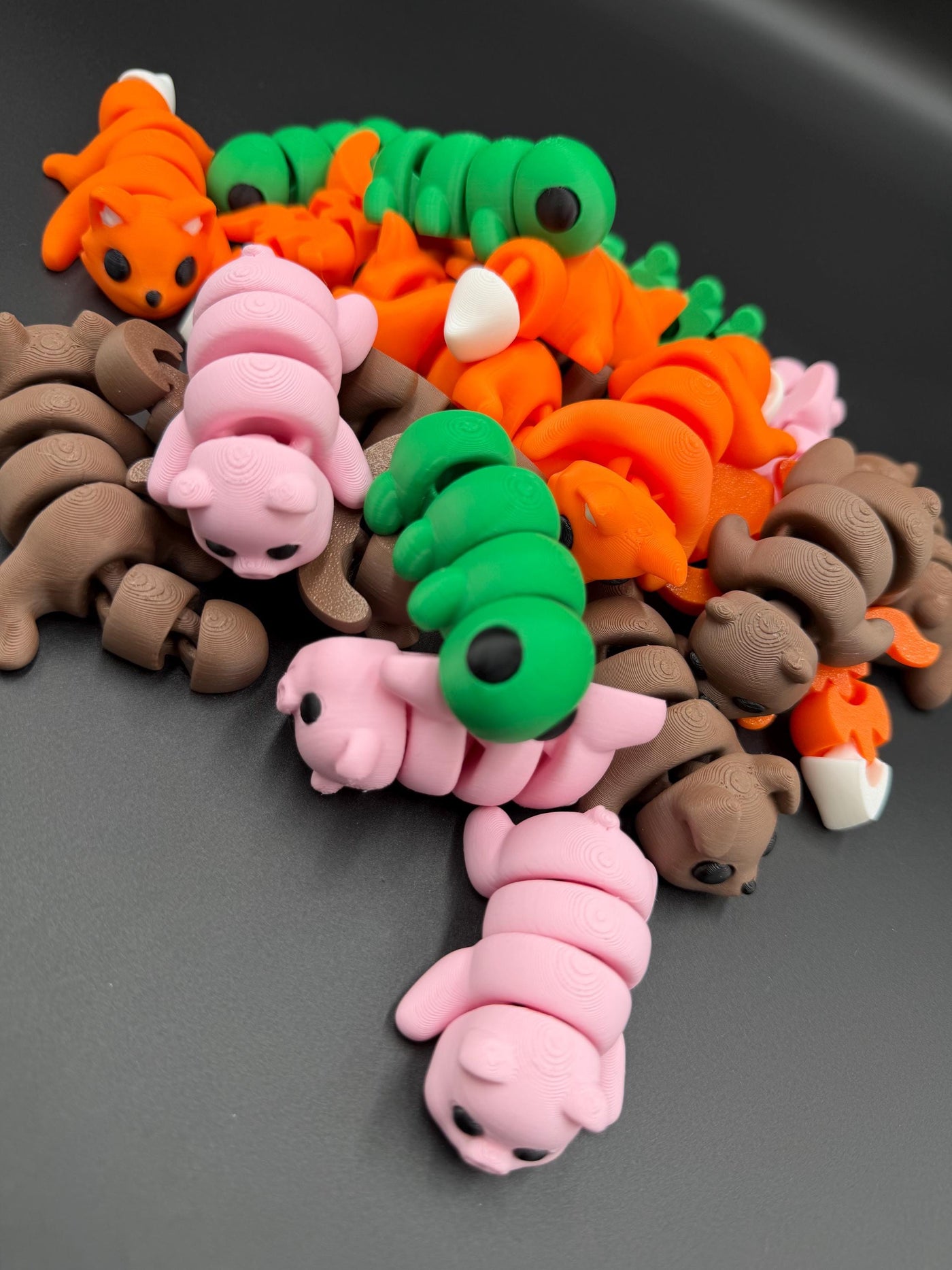 3D Printed Animal Hatchlings Mini Articulated Animals Desk Toy Stocking Stuffer Gift for Kids
