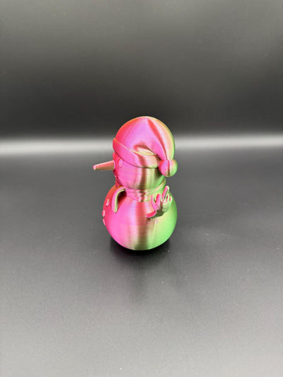3D Printed Rude Snowman Funny Middle Finger Snowman Offensive Christmas Figurine Naughty Adult Humor Xmas Decoration Desk Gag