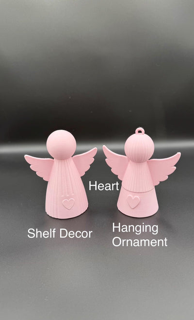 3D Printed Christmas Angel Ornament Holiday Tree Decoration Cute Angel Keepsake Winter Gift & Festive Home Decor