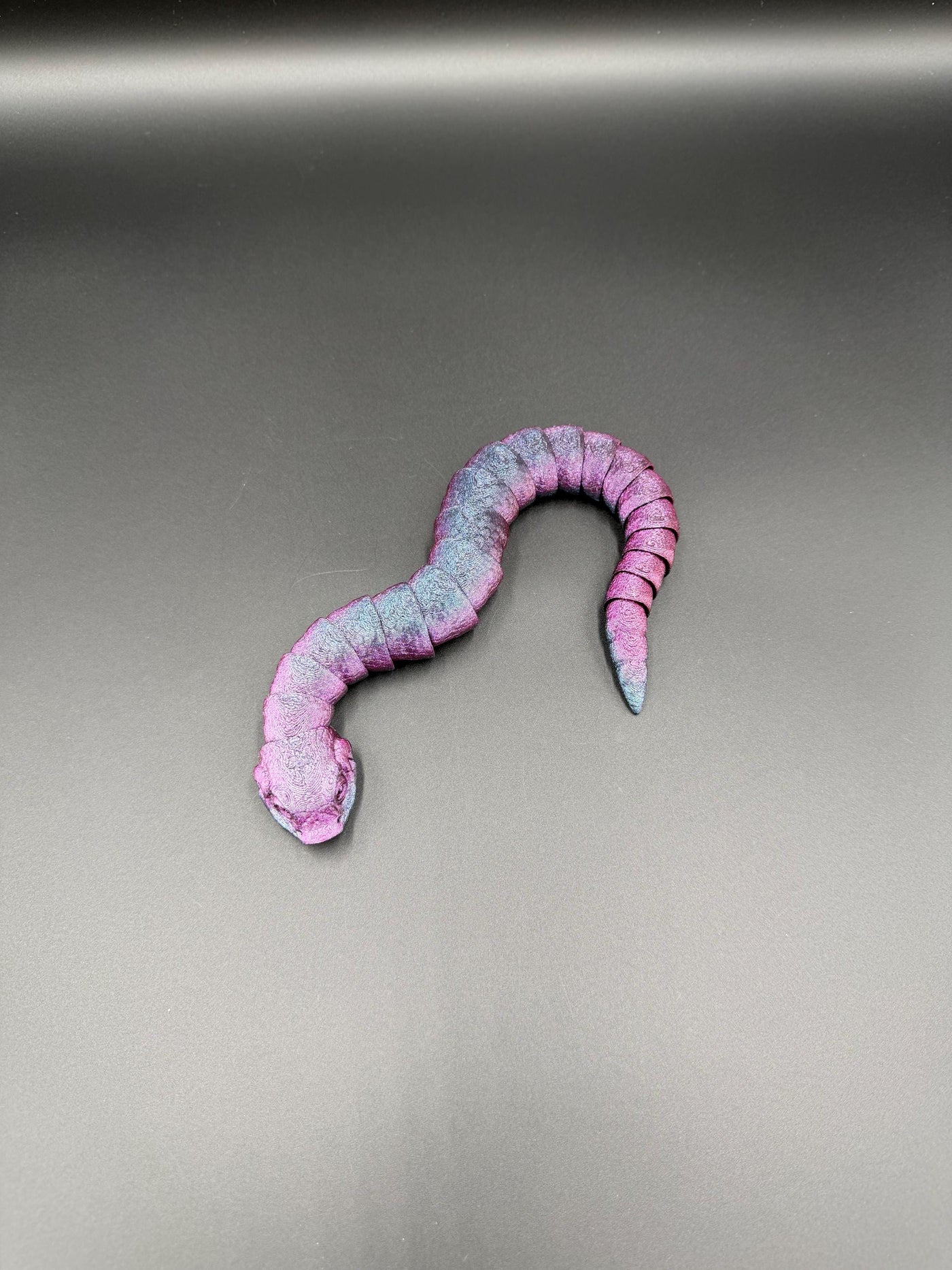 3D Printed Hognose Snake Articulated Reptile Figurine Toy Unique Stocking stuffer Snake Desk Decor