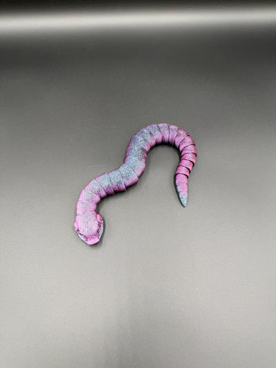 3D Printed Hognose Snake Articulated Reptile Figurine Toy Unique Stocking stuffer Snake Desk Decor