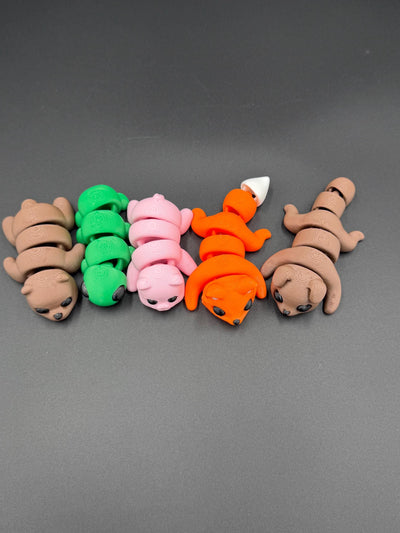 3D Printed Animal Hatchlings Mini Articulated Animals Desk Toy Stocking Stuffer Gift for Kids