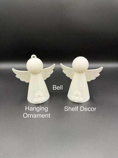 3D Printed Christmas Angel Ornament Holiday Tree Decoration Cute Angel Keepsake Winter Gift & Festive Home Decor