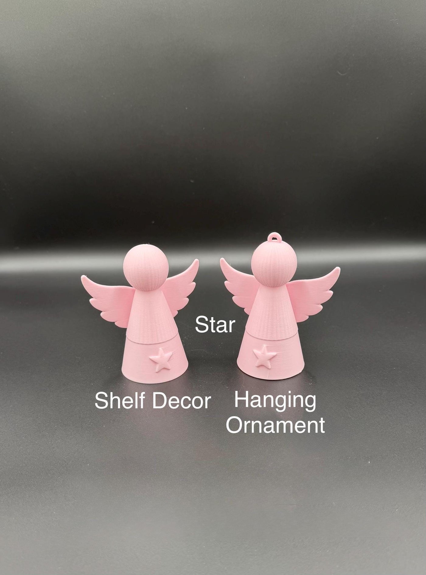 3D Printed Christmas Angel Ornament Holiday Tree Decoration Cute Angel Keepsake Winter Gift & Festive Home Decor