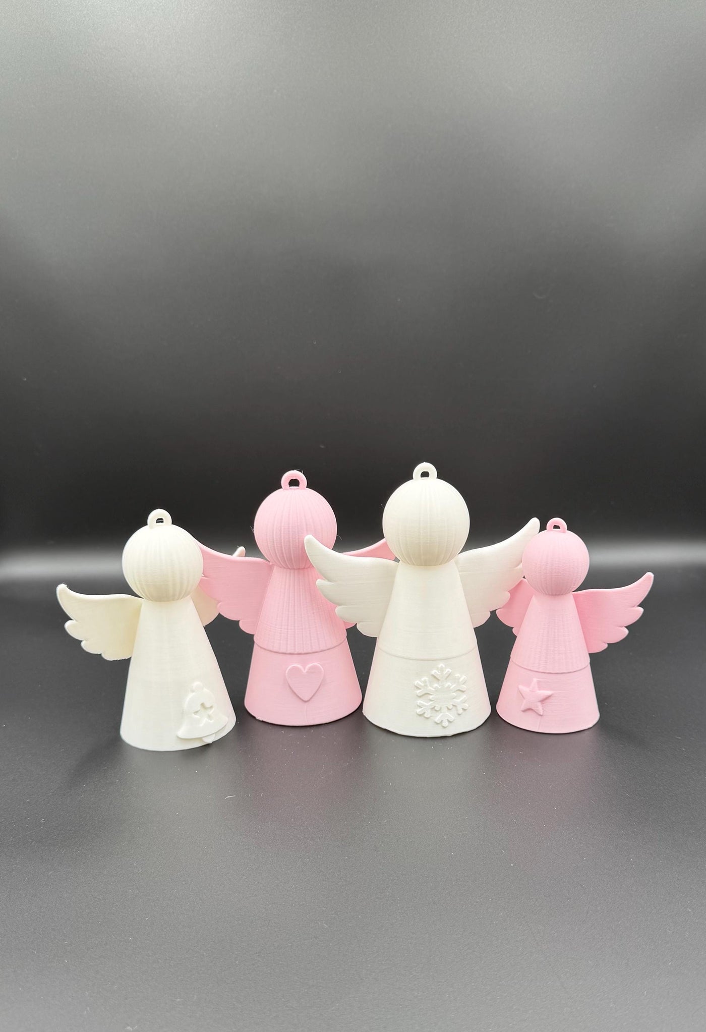 3D Printed Christmas Angel Ornament Holiday Tree Decoration Cute Angel Keepsake Winter Gift & Festive Home Decor