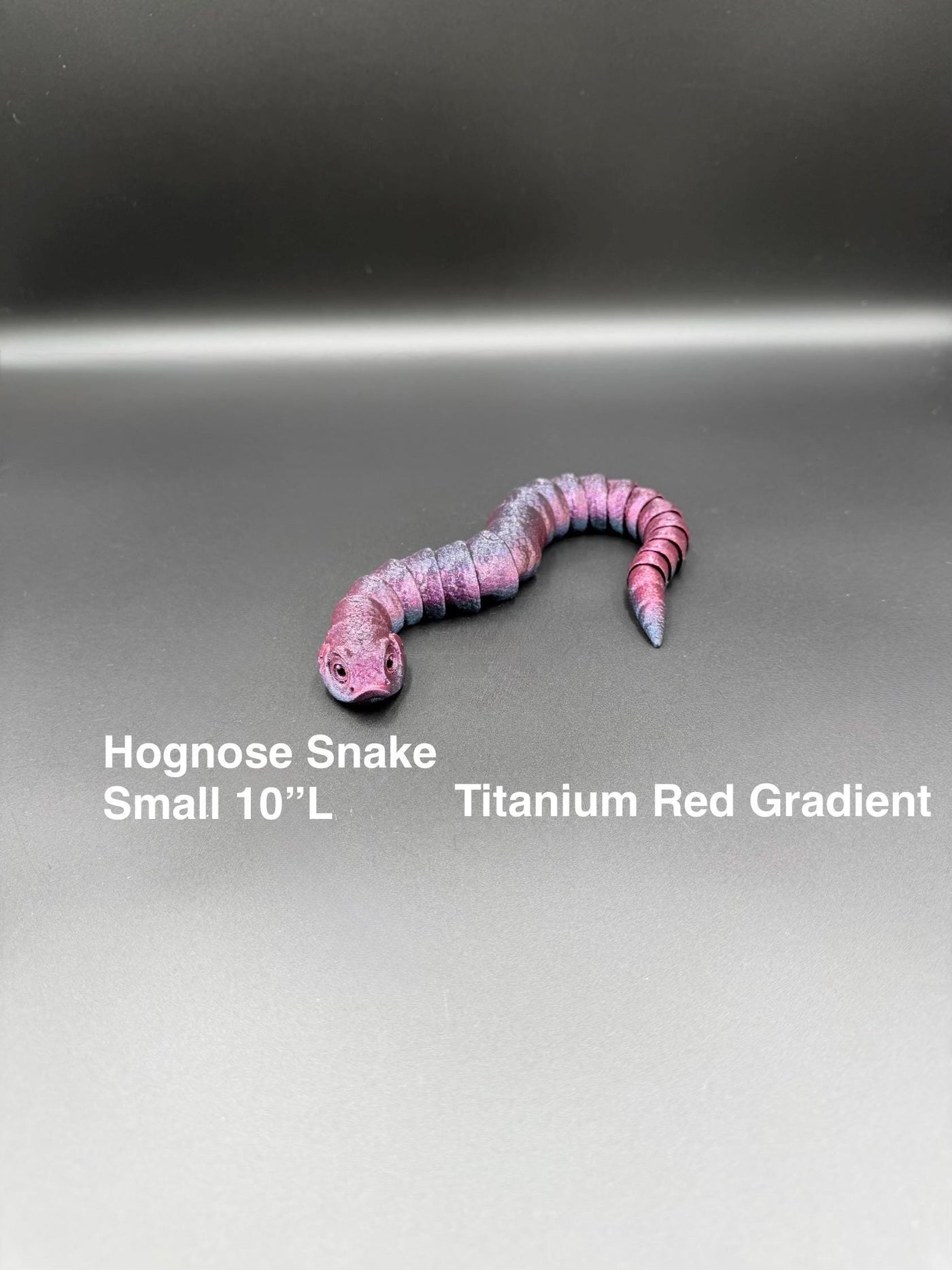 3D Printed Hognose Snake Articulated Reptile Figurine Toy Unique Stocking stuffer Snake Desk Decor