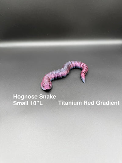 3D Printed Hognose Snake Articulated Reptile Figurine Toy Unique Stocking stuffer Snake Desk Decor