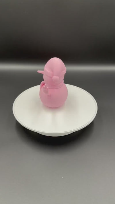 3D Printed Rude Snowman Funny Middle Finger Snowman Offensive Christmas Figurine Naughty Adult Humor Xmas Decoration Desk Gag