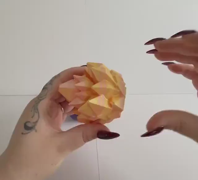3D Printed Rose Crystal Fidget Spinner: Transformable Sensory Toy
